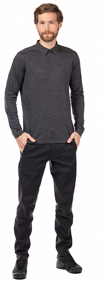 Поло мужское Arcteryx Veilance Frame LS Soot Heath - Фото 2 большая