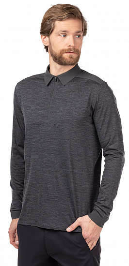Поло мужское Arcteryx Veilance Frame LS Soot Heath - Фото 4 большая
