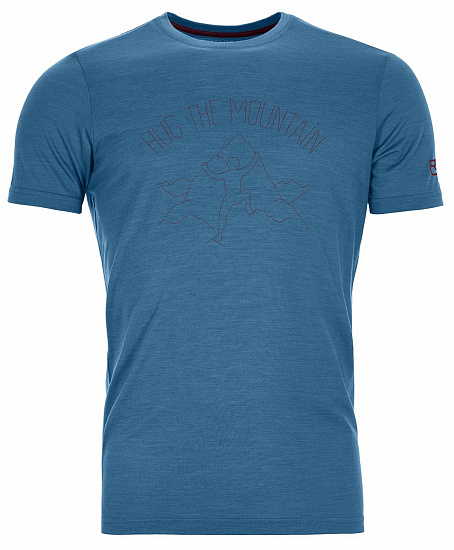 Футболка мужская Ortovox 150 Cool Hug Ts Blue Sea - Фото 1 большая