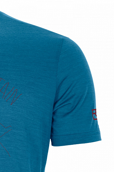 Футболка мужская Ortovox 150 Cool Hug Ts Blue Sea - Фото 3 большая