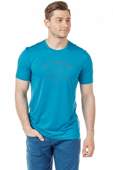 Футболка мужская Ortovox 150 Cool Hug Ts Blue Sea - Фото 5 большая