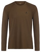 Лонгслив мужской Kailas H1 Crew Neck Wool Functional Cinnabar Yellow Brown