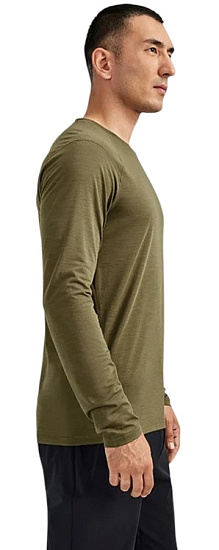 Лонгслив мужской Kailas H1 Crew Neck Wool Functional Cinnabar Yellow Brown - Фото 2 большая