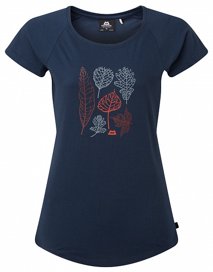Футболка женская Mountain Equipment Leaf Tee Denim Blue - Фото 1 большая