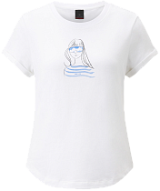 Футболка женская Bogner Fire+Ice Debra4 White/Light Blue