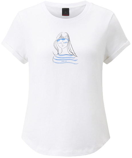Футболка женская Bogner Fire+Ice Debra4 White/Light Blue - Фото 1 большая