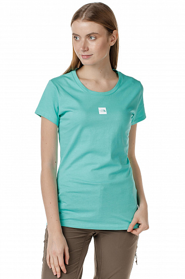 Футболка женская The North Face S/S Fine Retro Green - Фото 3 большая