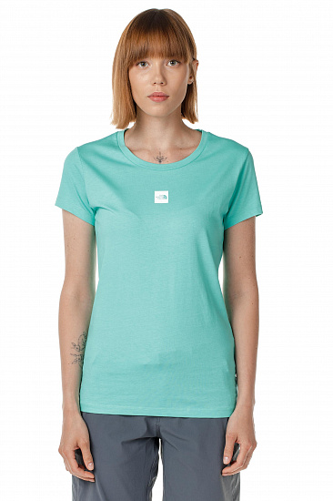 Футболка женская The North Face S/S Fine Retro Green - Фото 4 большая