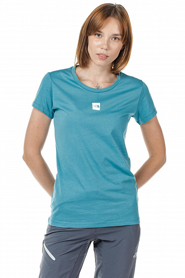 Футболка женская The North Face S/S Fine Storm Blue - Фото 2 большая