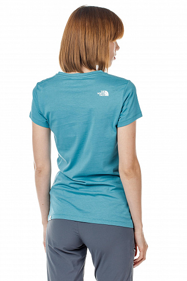 Футболка женская The North Face S/S Fine Storm Blue - Фото 3 большая