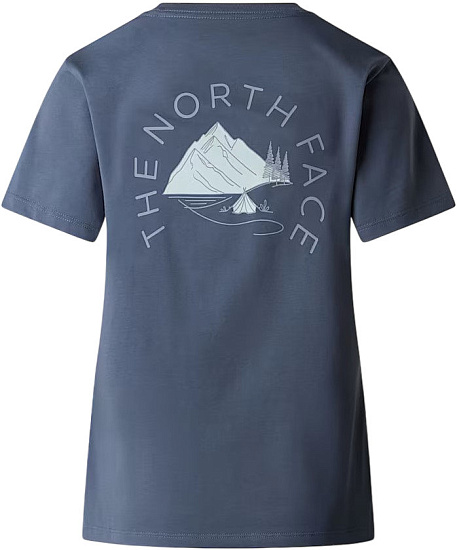 Футболка женская The North Face Monte Regular Graphic Granite Grey - Фото 2 большая