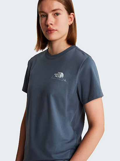 Футболка женская The North Face Monte Regular Graphic Granite Grey - Фото 3 большая