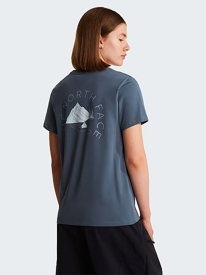 Футболка женская The North Face Monte Regular Graphic Granite Grey - Фото 4 большая