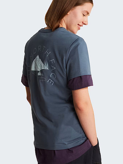 Футболка женская The North Face Monte Regular Graphic Granite Grey - Фото 6 большая