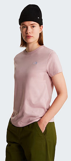 Футболка женская The North Face Evolution Simple Dome Slim Metal Pink - Фото 5 большая