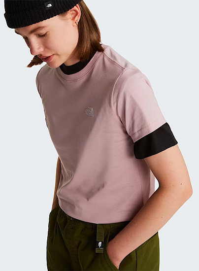 Футболка женская The North Face Evolution Simple Dome Slim Metal Pink - Фото 8 большая
