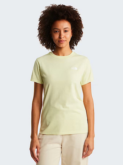 Футболка женская The North Face Evolution Simple Dome Slim Lemon Mist - Фото 6 большая