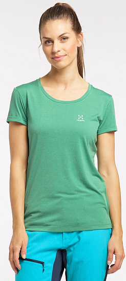 Футболка женская Haglofs Ridge Hike Tee Trail Green - Фото 3 большая