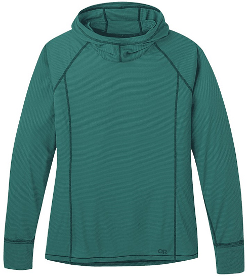 Футболка женская OR Echo Hoody Blue Spruce - Фото 1 большая