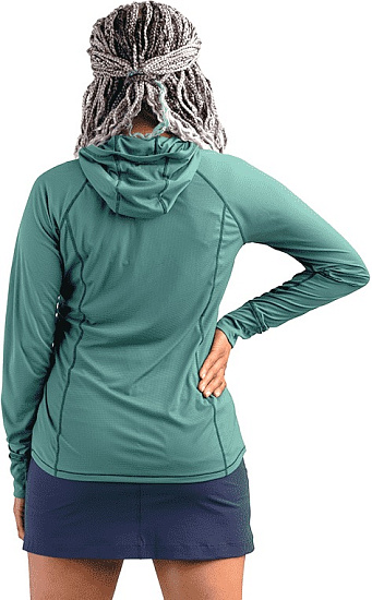 Футболка женская OR Echo Hoody Blue Spruce - Фото 4 большая