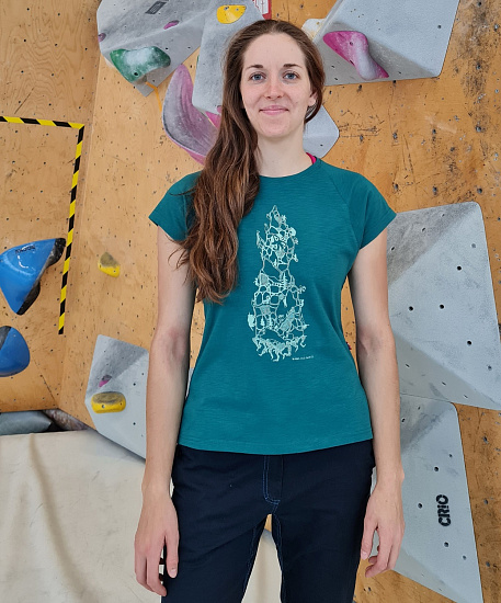 Футболка женская Birds and Blokes Carrot Зеленый - Фото 2 большая