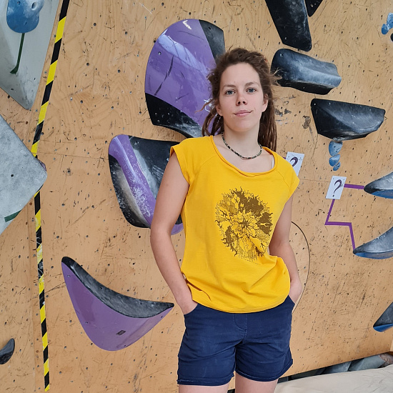 Футболка женская Birds and Blokes Supernova Желтый - Фото 3 большая