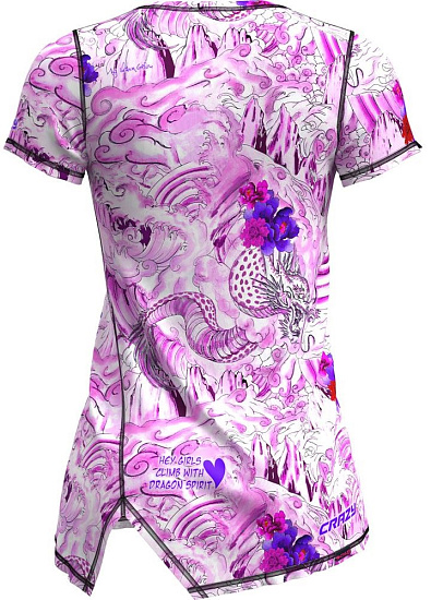 Футболка женская Crazy Idea Aloha Print Tattoo - Фото 2 большая