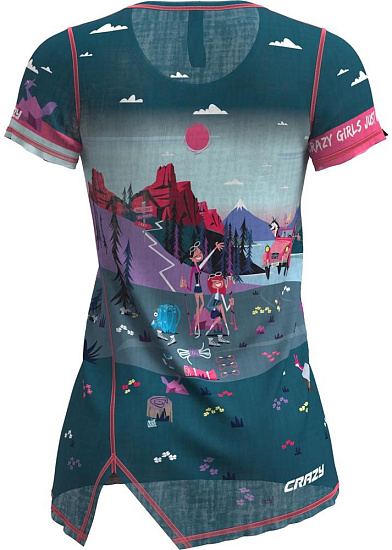 Футболка женская Crazy Idea Aloha I Love Mountain - Фото 2 большая