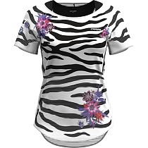 Футболка женская Crazy Idea Slash Black/Zebra