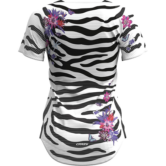 Футболка женская Crazy Idea Slash Black/Zebra - Фото 2 большая