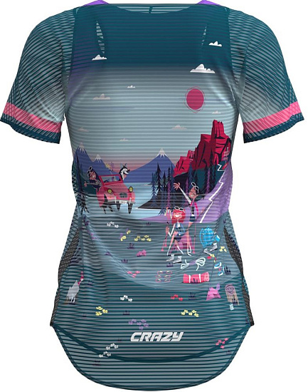 Футболка женская Crazy Idea Slash I Love Mountain - Фото 2 большая