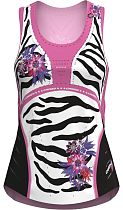 Майка женская Crazy Idea Voltage Black/Zebra