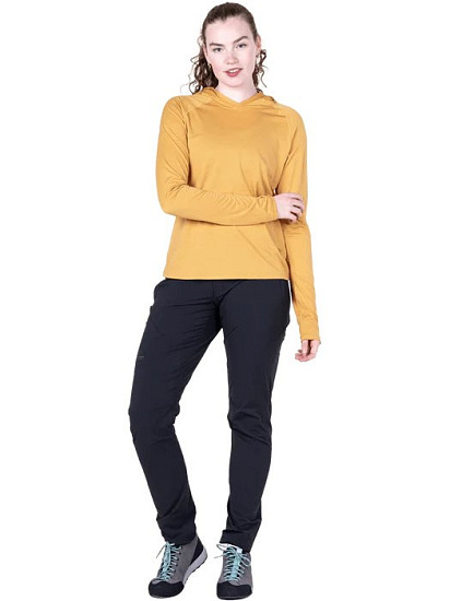 Лонгслив женский Mountain Equipment Glace Hooded Butterscotch - Фото 2 большая