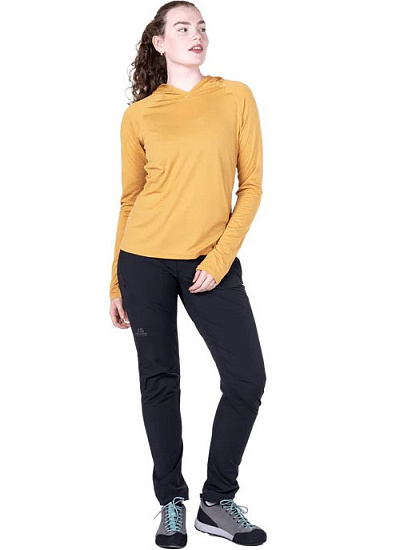 Лонгслив женский Mountain Equipment Glace Hooded Butterscotch - Фото 4 большая