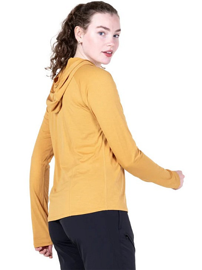 Лонгслив женский Mountain Equipment Glace Hooded Butterscotch - Фото 7 большая