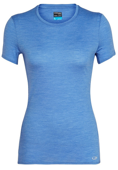 Футболка женская Icebreaker Amplify SS Low Crewe Cove Hthr - Фото 1 большая