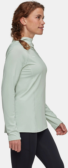 Лонгслив женский Mammut Selun FL Sun Hoody Silver Sage - Фото 3 большая
