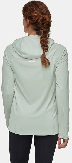 Лонгслив женский Mammut Selun FL Sun Hoody Silver Sage - Фото 4 большая