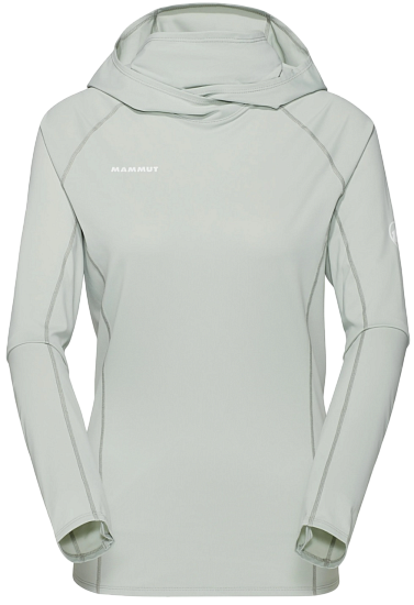 Лонгслив женский Mammut Selun FL Sun Hoody Silver Sage - Фото 1 большая