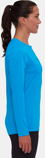 Лонгслив женский Mammut Selun FL Logo Glacier Blue - Фото 3 большая