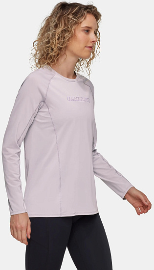 Лонгслив женский Mammut Selun FL Logo Alpine Calamint - Фото 3 большая