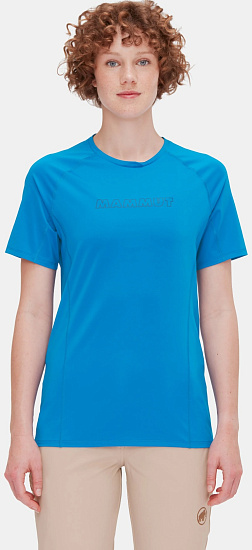Футболка женская Mammut Selun FL Logo Glacier Blue - Фото 2 большая