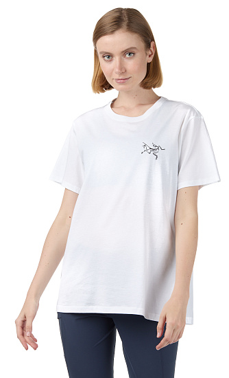 Футболка женская Arcteryx Bird Emblem White - Фото 2 большая