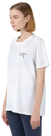 Футболка женская Arcteryx Bird Emblem White - Фото 3 большая