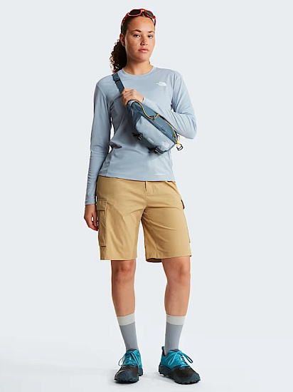 Лонгслив женский The North Face Shadow Frost Grey - Фото 9 большая