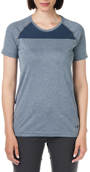 Футболка женская Icebreaker Motion Seamless SS Crewe Serene Blue Hthr - Фото 1 большая