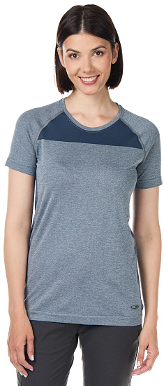Футболка женская Icebreaker Motion Seamless SS Crewe Serene Blue Hthr - Фото 2 большая