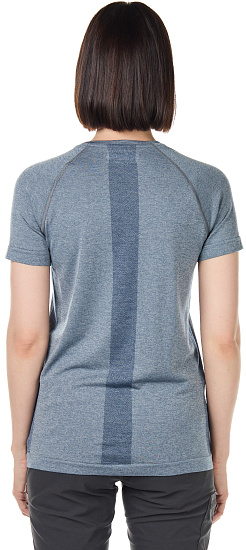 Футболка женская Icebreaker Motion Seamless SS Crewe Serene Blue Hthr - Фото 4 большая