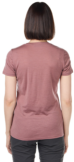 Футболка женская Icebreaker Tech Lite SS Scoop Tour Club 1995 Suede - Фото 4 большая