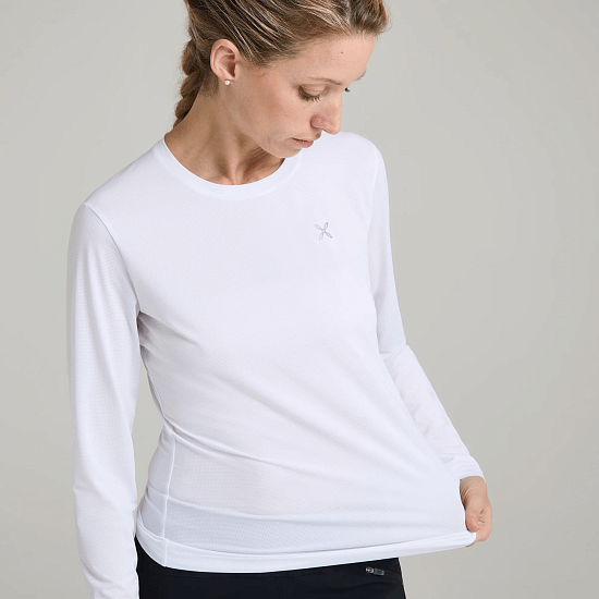 Лонгслив женский Montura Fresh Light Maglia White - Фото 6 большая